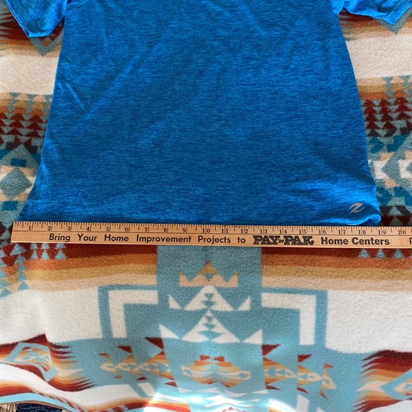 Blue DriFit Material Workout Top - Picture 3 of 6